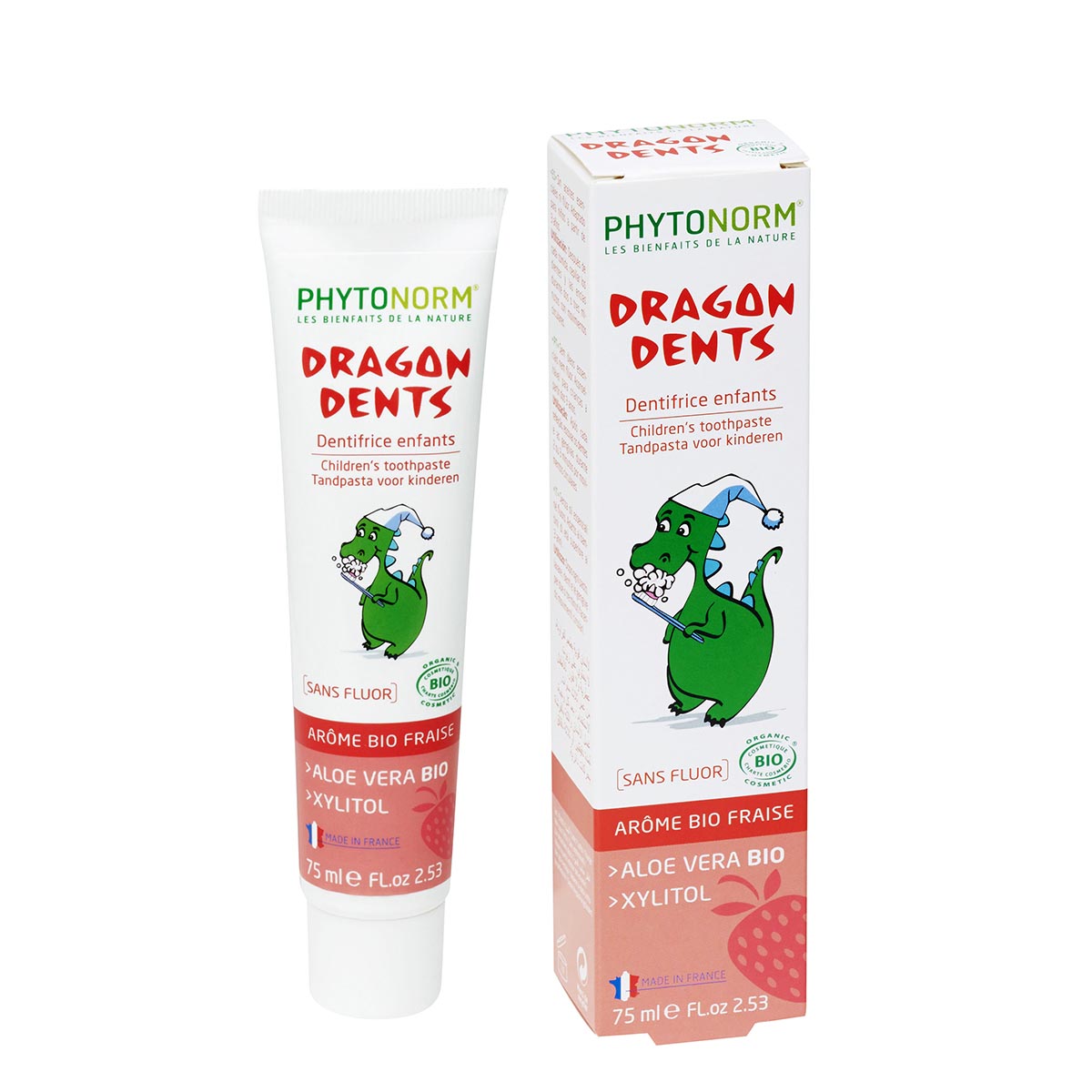 Phytonorm Dragondent Kindertandpasta Aardbei