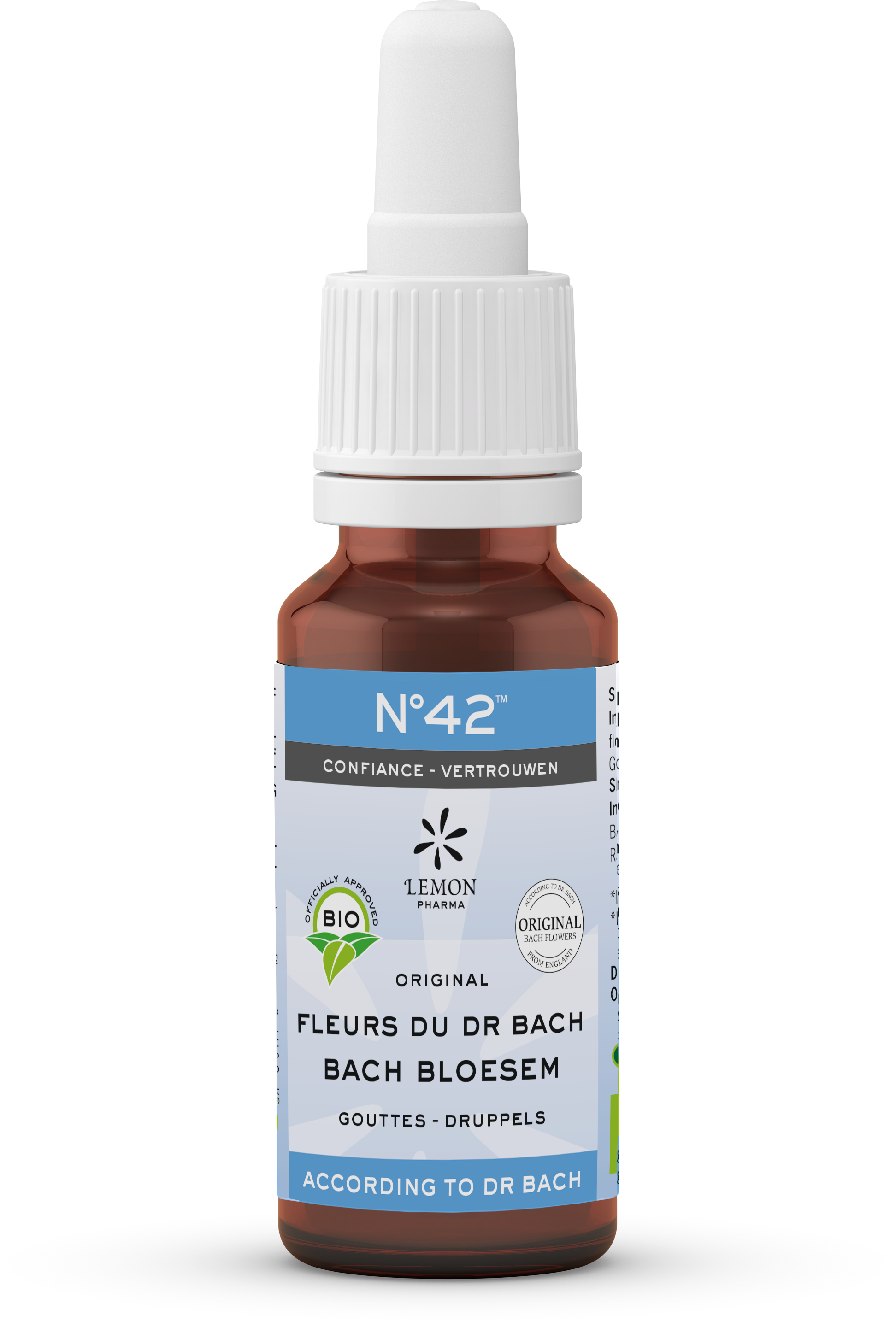 Bach bloesem melange Nr. 42 Zelfvertrouwen BIO