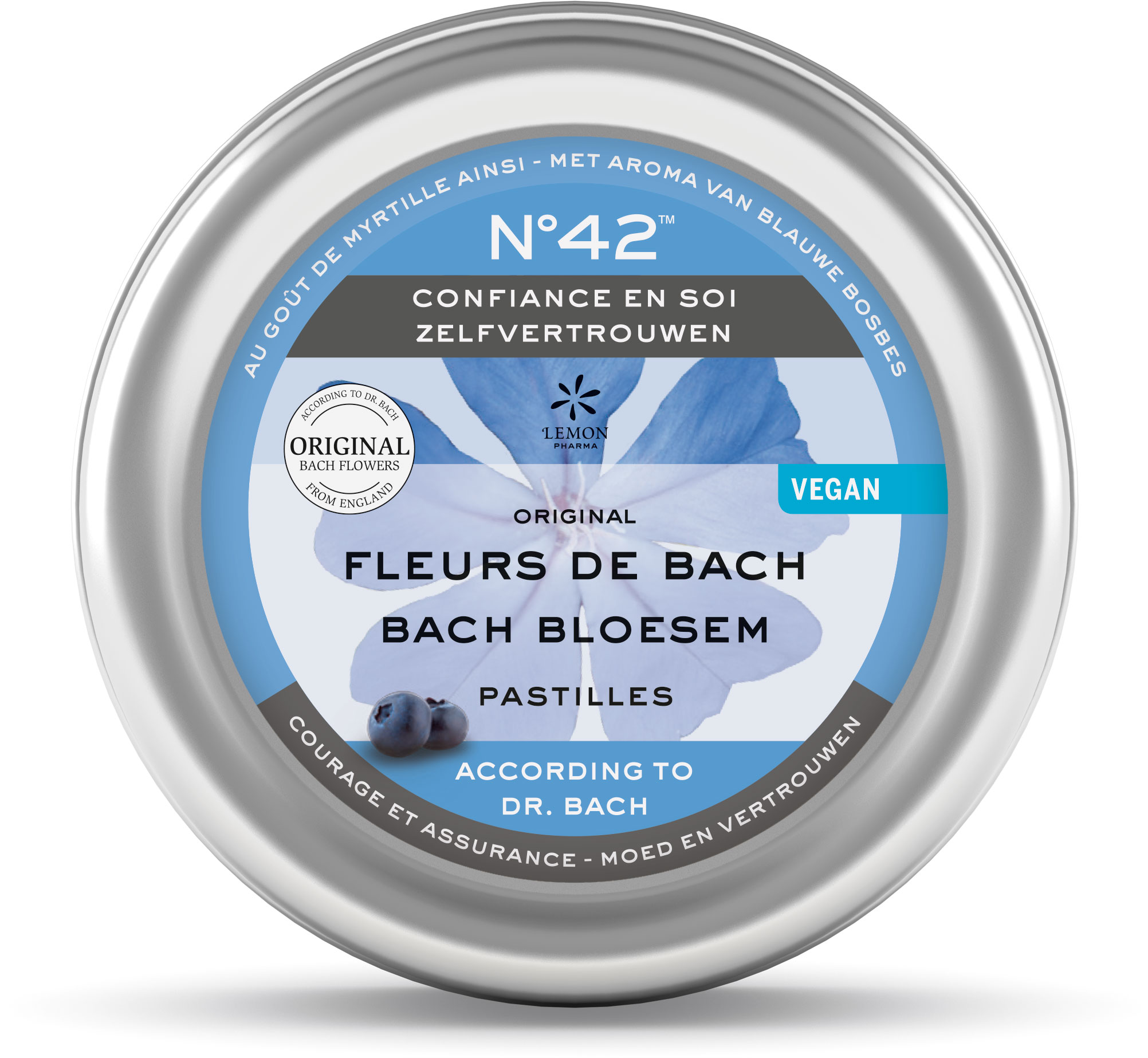 Bach bloesem Pastilles Nr. 42 Zelfvertrouwen BIO
